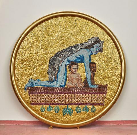 Luigi Ontani - 2015 - 16 Mosaico Realizzato con Sara Guberti