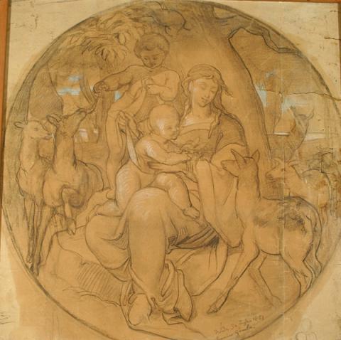 Madonna col Bambino e San Giovannino e daini